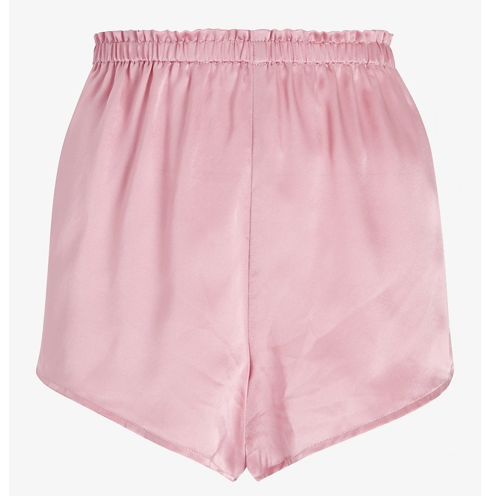 LAST ONE!! NWT $148 100% Silk 2-Piece Pajamas Short Pants/Short Sleeves Pink S - Picture 7 of 11